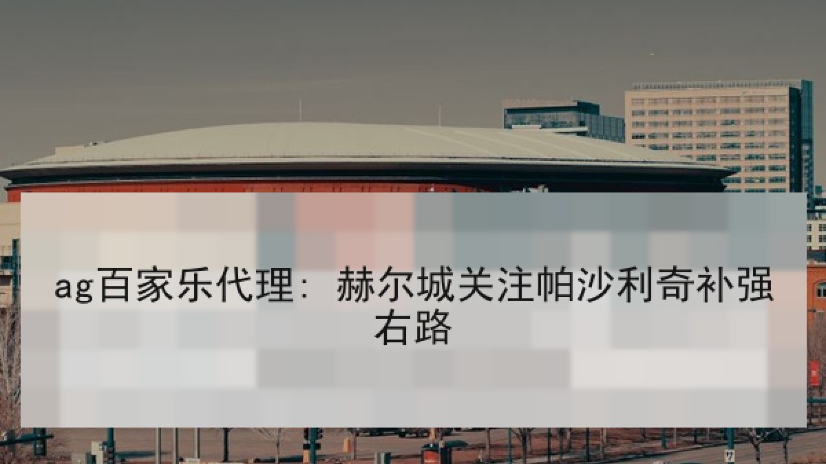 ag百家乐代理: 赫尔城关注帕沙利奇补强右路